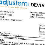 Adjustem - logiciel devis menuiserie - exemple 3